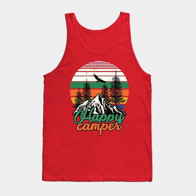 Happy Camper vintage tee Tank Top by snnt